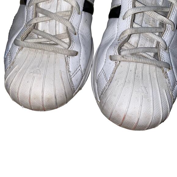 Adidas Men's  'Pro Model 2G' Lace Up Sneakers in Cloud White/Black Size 11.5 - Picture 8 of 9